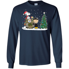 Pittsburgh Steelers Snoopy The Peanuts Ugly Christmas Sweater  Super Bowl LS Cotton T-Shirt - The White Eagles