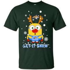 Minion Montana State Bobcats Ugly Christmas Sweaters Let It Snow Cotton T-Shirt - The White Eagles