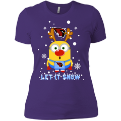 Minion Arizona Cardinal Ugly Christmas Sweaters Let It Snow Ladies' Shirt - The White Eagles