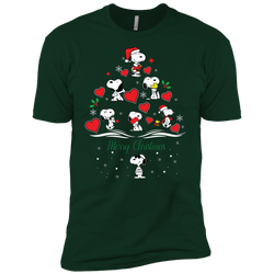 Snoopy Merry Christmas The Peanuts Movie Men's Sleeve Shirt - The White Eagles