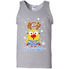 Minion Chicago Bears Ugly Christmas Sweaters Let It Snow Tank Top - The White Eagles