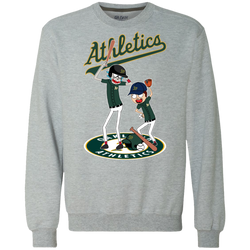Oakland Athletics Baseball Rick And Morty Sweatshirt - The White Eagles