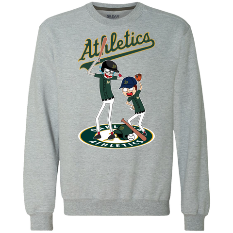 Oakland Athletics Baseball Rick And Morty Sweatshirt - The White Eagles