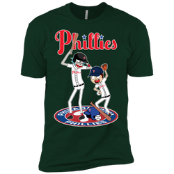 Philadelphia Phillies Baseball Rick And Morty Men's Sleeve Shirt - The White Eagles