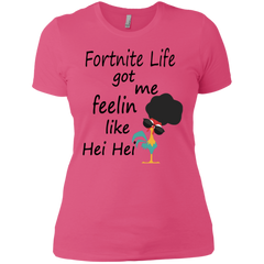 Fortnite Life Got Me Feelin Like Hei Hei Ladies' Shirt - The White Eagles
