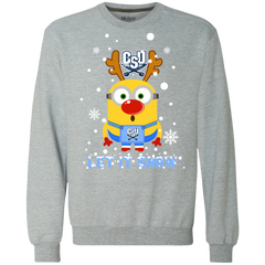 Minion Charleston Southern Buccaneers Ugly Christmas Sweaters Let It Snow Sweatshirt - The White Eagles