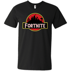Fortnite Jurassic Park Jurassic World Fallen Kingdom Men's V-Neck T-Shirt - The White Eagles