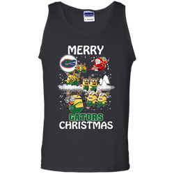 Florida Gators Ugly Christmas Sweaters Minions Santa Claus Merry Christmas Tank Top - The White Eagles
