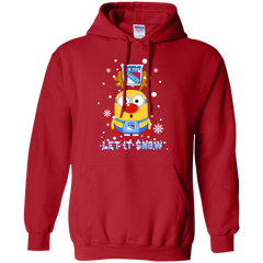 Minion New York Rangers Ugly Christmas Sweaters Let It Snow Hoodie - The White Eagles