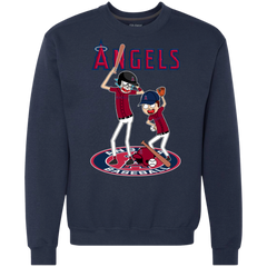 Los Angeles Angels Baseball Rick And Morty Sweatshirt - The White Eagles