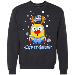 Minion New Hampshire Wildcats Ugly Christmas Sweaters Let It Snow Sweatshirt - The White Eagles