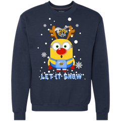 Minion Alabama State Hornets Ugly Christmas Sweaters Let It Snow Sweatshirt - The White Eagles