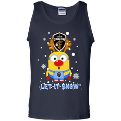 Minion Cleveland Cavaliers Primary Ugly Christmas Sweaters Let It Snow Tank Top - The White Eagles