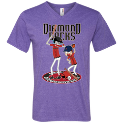 Arizona Diamondbacks Baseball Rick And Morty Men's V-Neck T-Shirt - The White Eagles