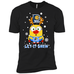 Minion Indiana Pacers Ugly Christmas Sweaters Let It Snow Men's Sleeve Shirt - The White Eagles