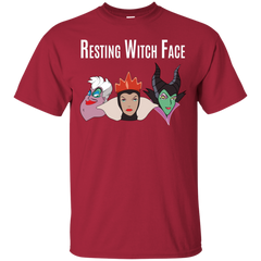 Maleficent Disney Shirt. Resting Witch Face Halloween Shirt Cotton T-Shirt - The White Eagles